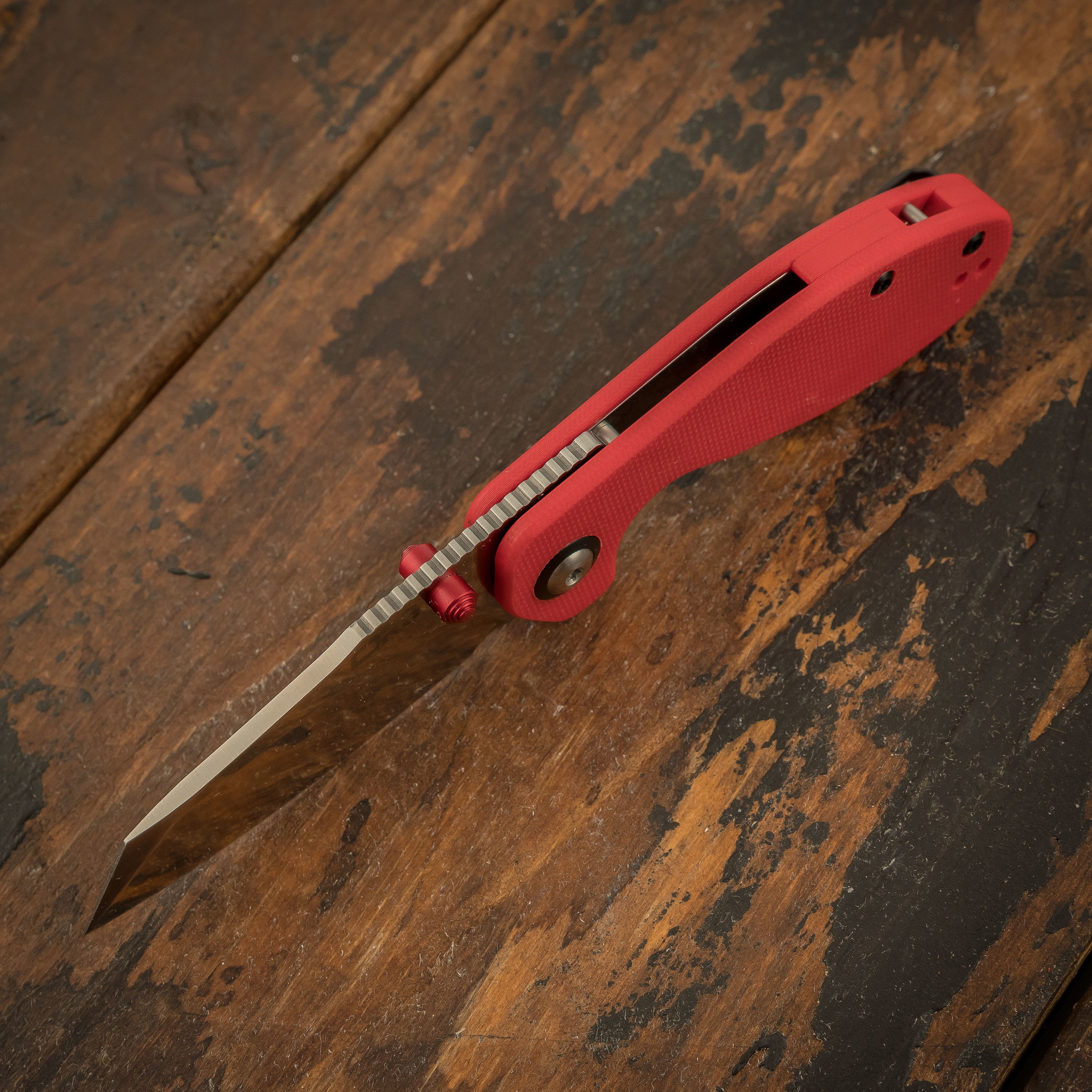 Складной нож CJRB Maileah, сталь AR-RPM9, Red G10 - фото 4