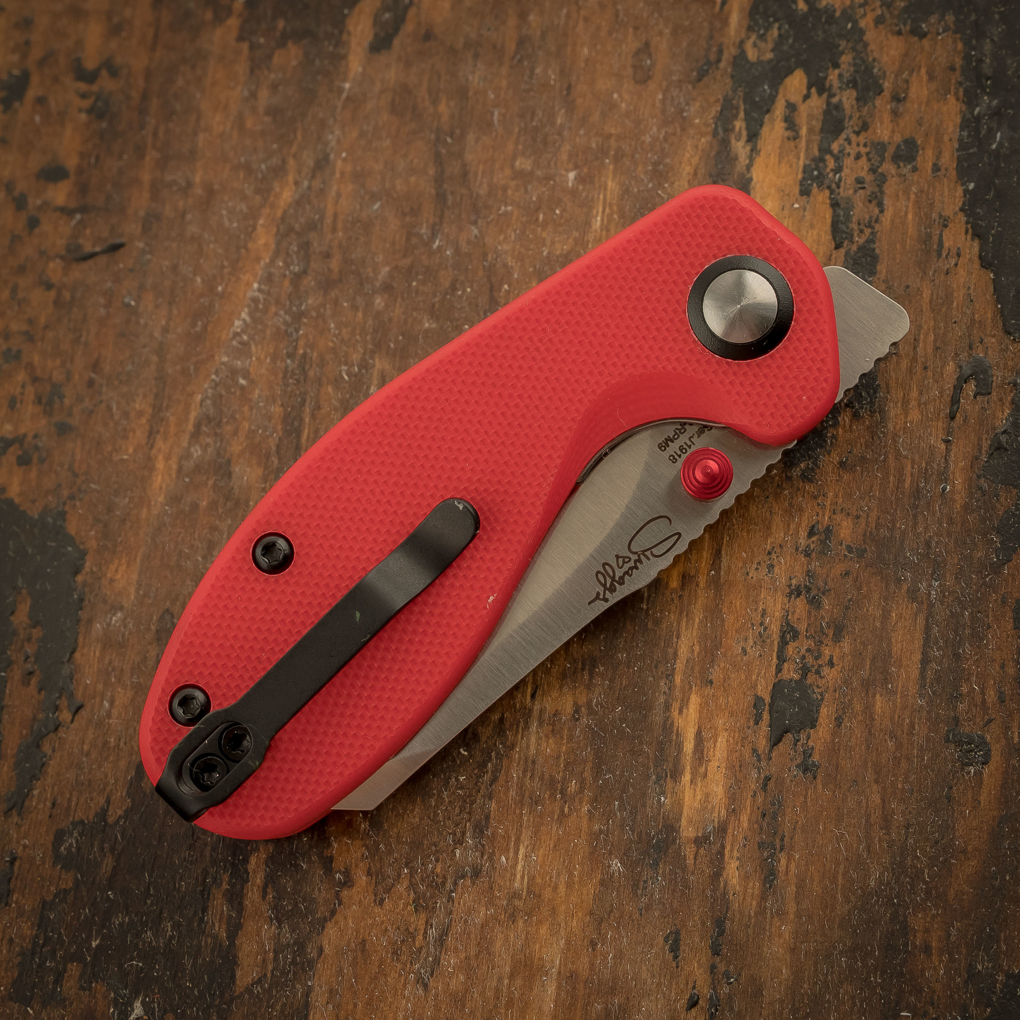 Складной нож CJRB Maileah, сталь AR-RPM9, Red G10 - фото 7