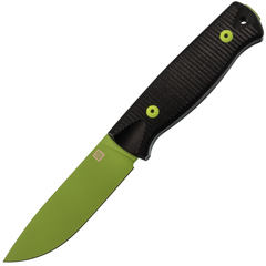 Фото Нож HOT Knife Hoot, Cerakote Zombie Green, D2, G10 Black Handle, Kydex