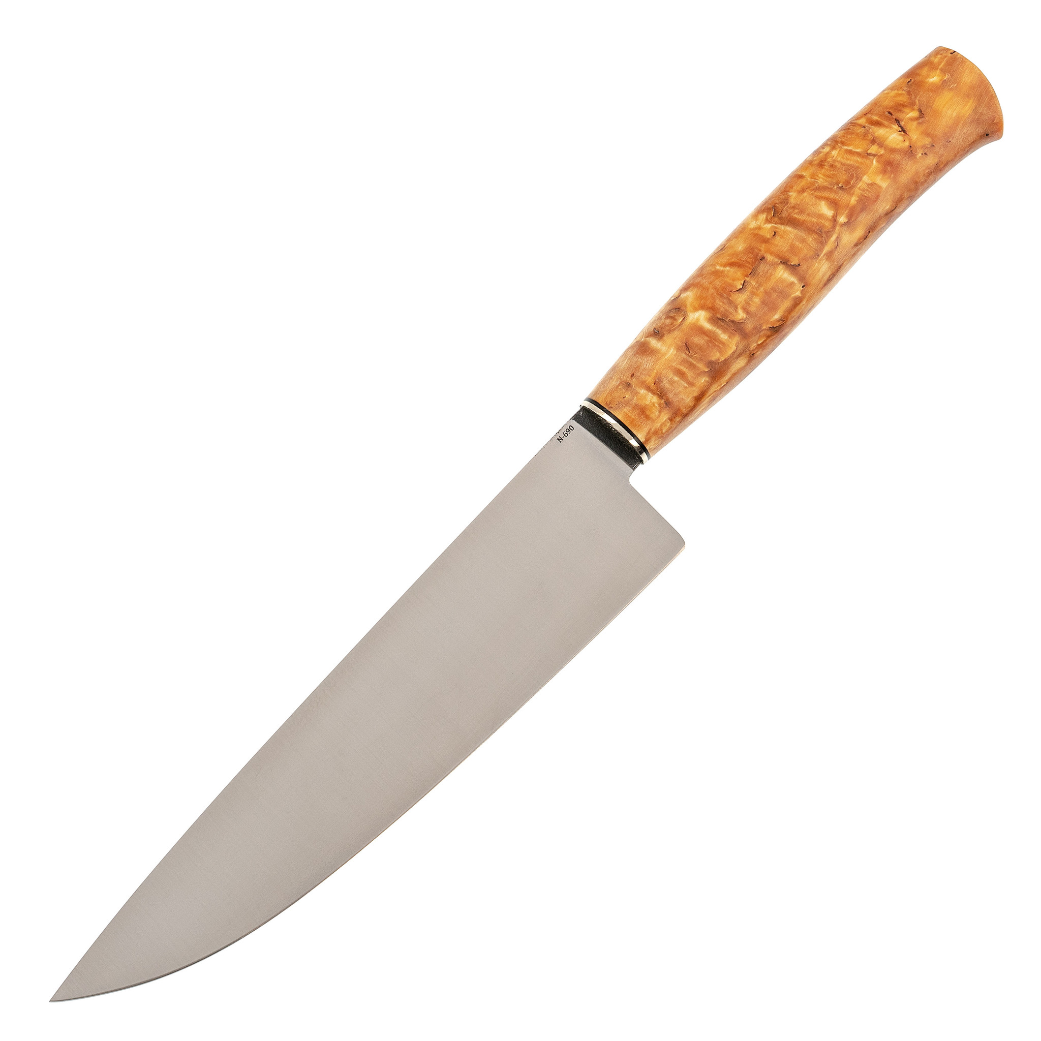 Нож Кухонный №12, сталь M390, черный граб - фото 2