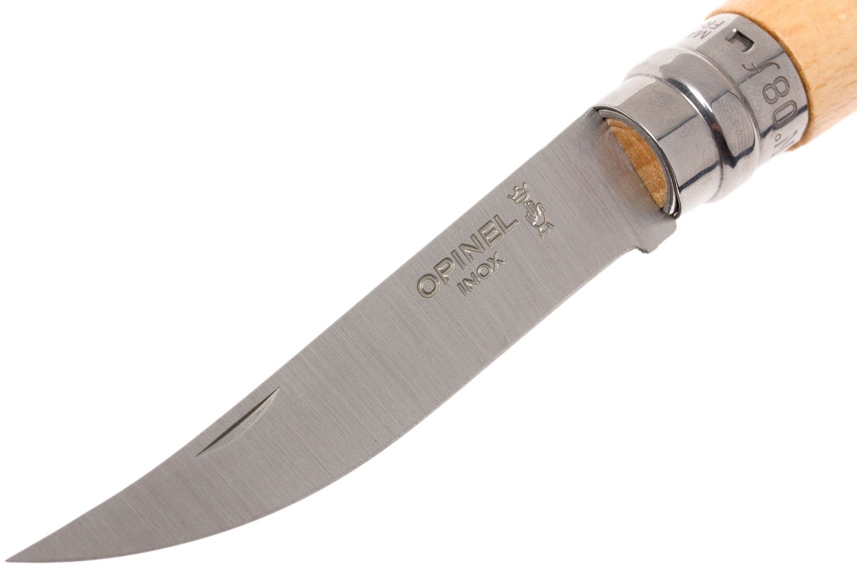 Нож складной филейный Opinel №8 VRI Folding Slim Beechwood, сталь Sandvik 12C27, рукоять бук, 000516 от Ножиков