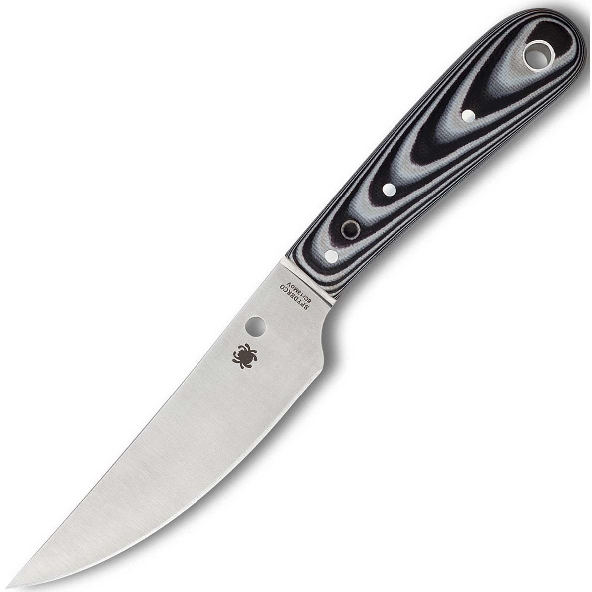 фото Нож с фиксированным клинком bow river designed by phil wilson, сталь 8cr13mov, рукоять g-10 spyderco