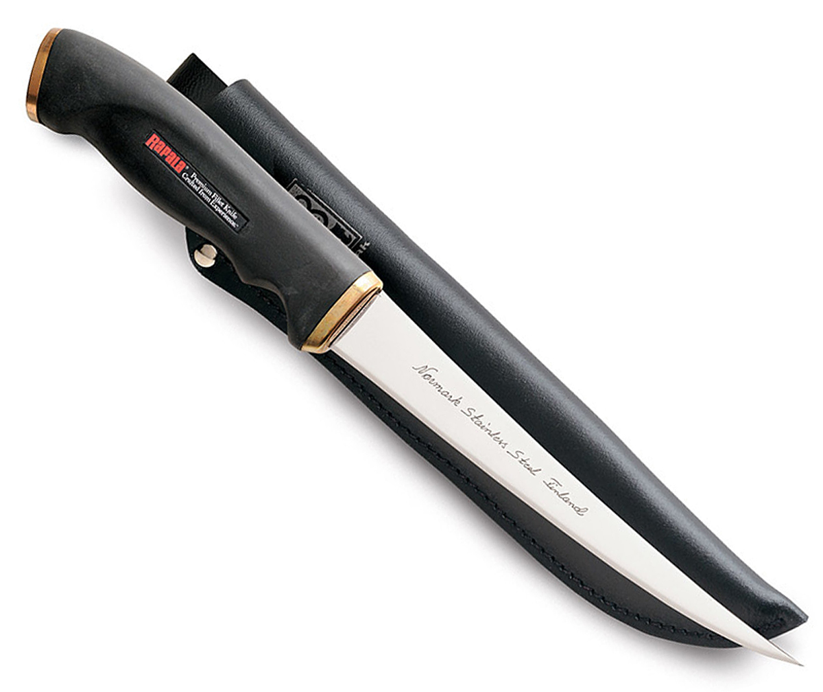 фото Филейный нож, rapala, 404, нержавеющая сталь, чехол