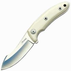 Фото Туристический охотничий нож с фиксированным клинком Katz Kagemusha NFX, сталь XT-80, рукоять микарта