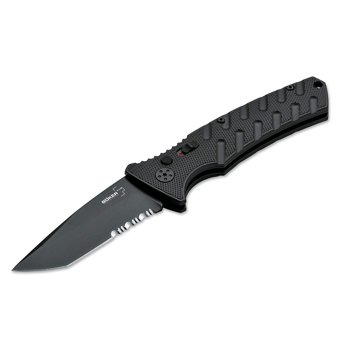 ✔ Автоматический складной нож Boker Strike Tanto All Black, сталь AUS-8