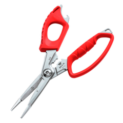 Фото Мультитул Splizzors 030 - рыбацкие ножницы BUCK 0030RDS, сталь 420HC, рукоять  пластик/резина