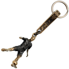 Фото Брелок Футболист, бронза