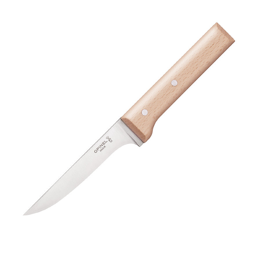 фото Нож разделочный для мяса и курицы opinel №122, деревянная рукоять, нержавеющая сталь