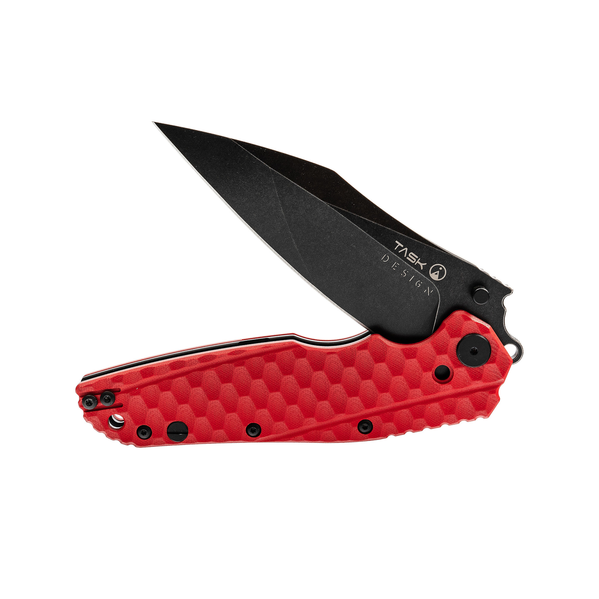 Складной нож TASKnives SPITFIRE, сталь D2 Black Stonewash, красный от Ножиков