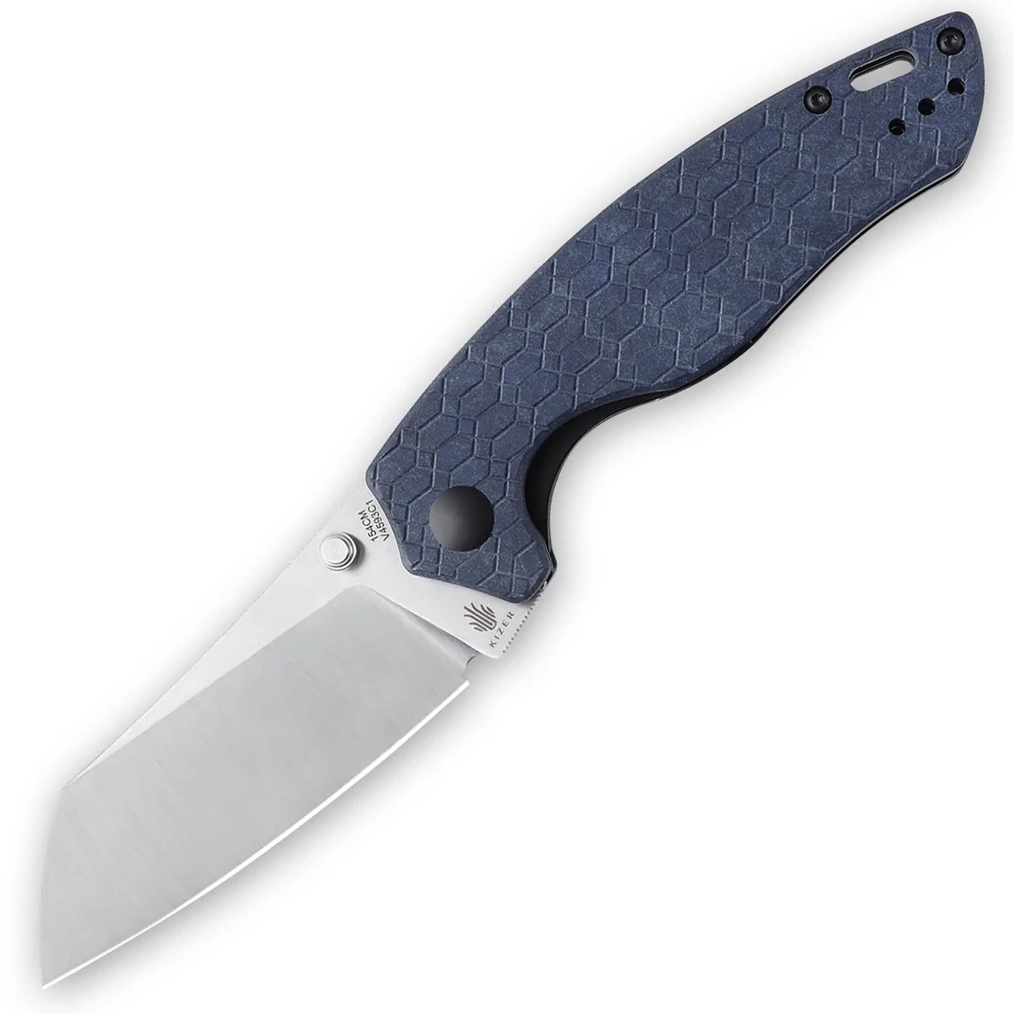 Складной нож Kizer Towser K Satin, сталь 154CM рукоять Richlite, синий