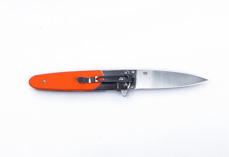 Нож складной Ganzo G743-1, оранжевый - фото 2