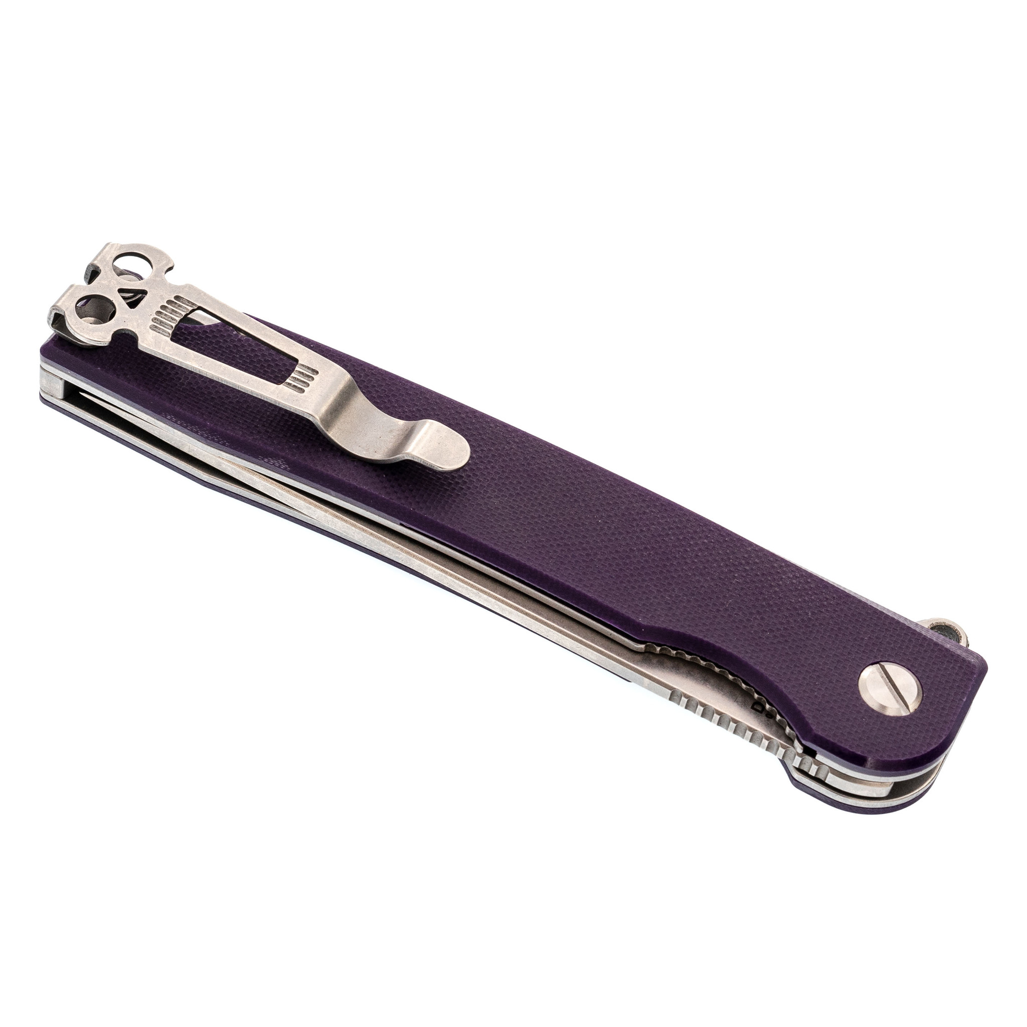 Складной нож Daggerr Ronin 2.0 Purple, сталь D2, рукоять G10 - фото 9