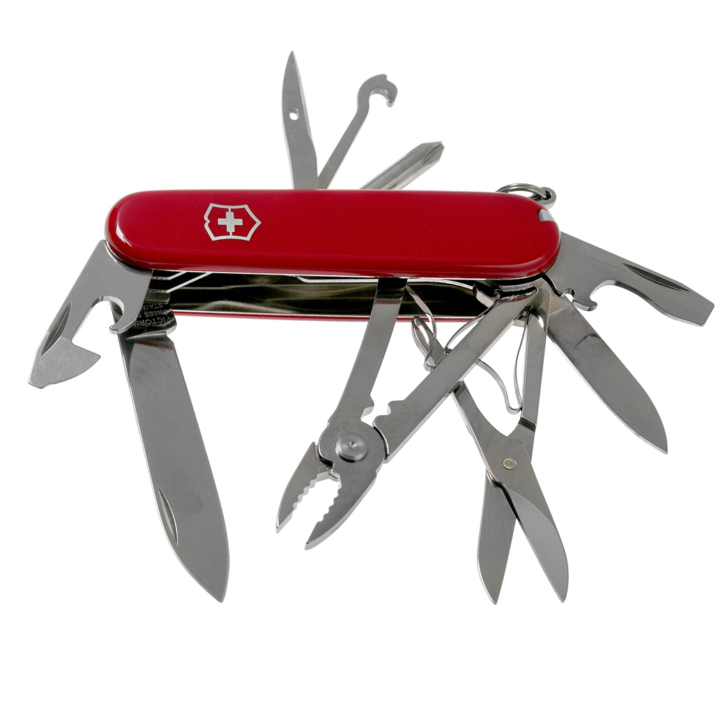 фото Нож перочинный victorinox deluxe tinker, сталь x55crmo14, рукоять cellidor®, красный