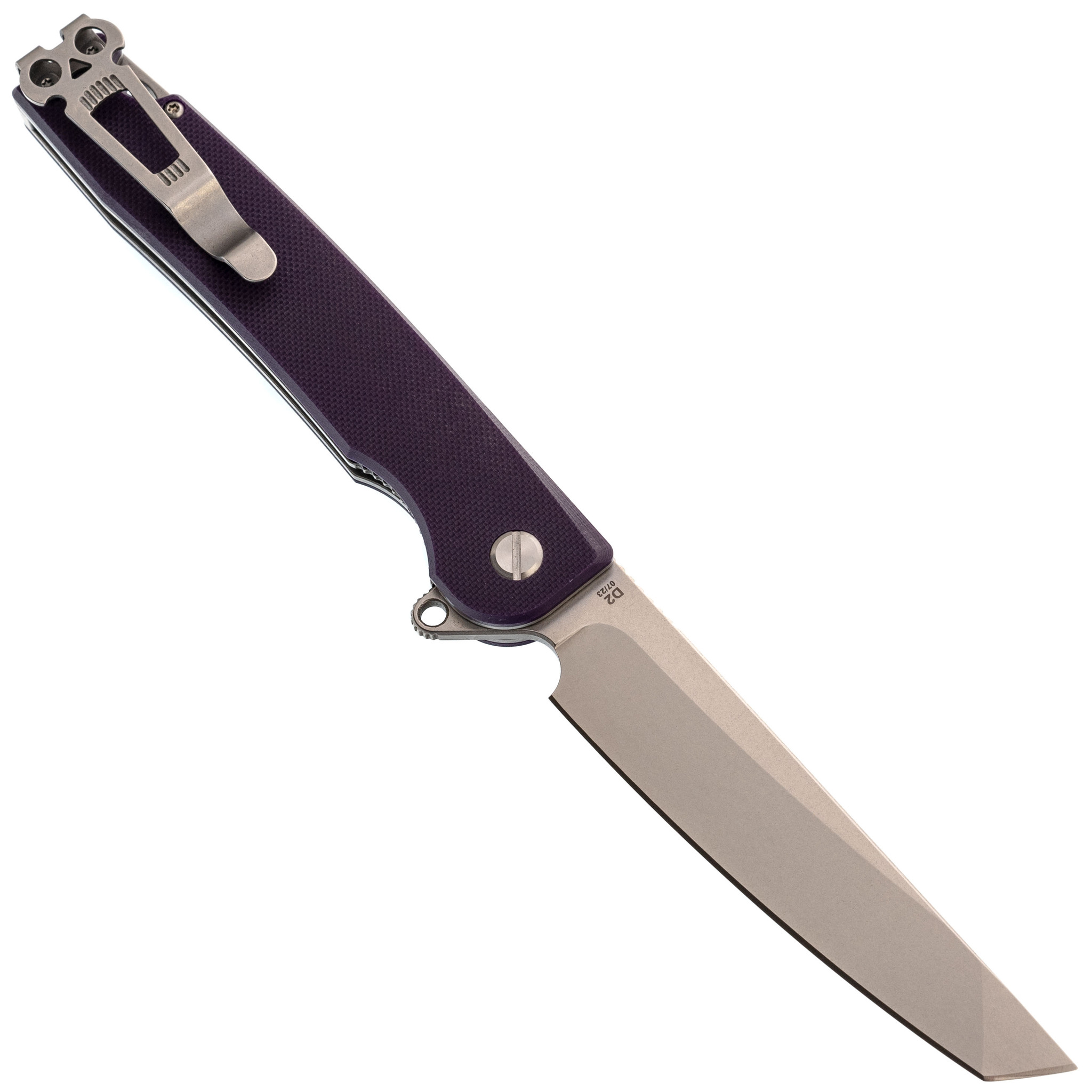 Складной нож Daggerr Ronin 2.0 Purple, сталь D2, рукоять G10 - фото 3