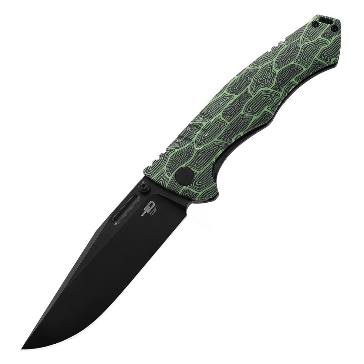 Складной нож Bestech Keen II, сталь S35VN, рукоять G10/титан, зеленый/черный