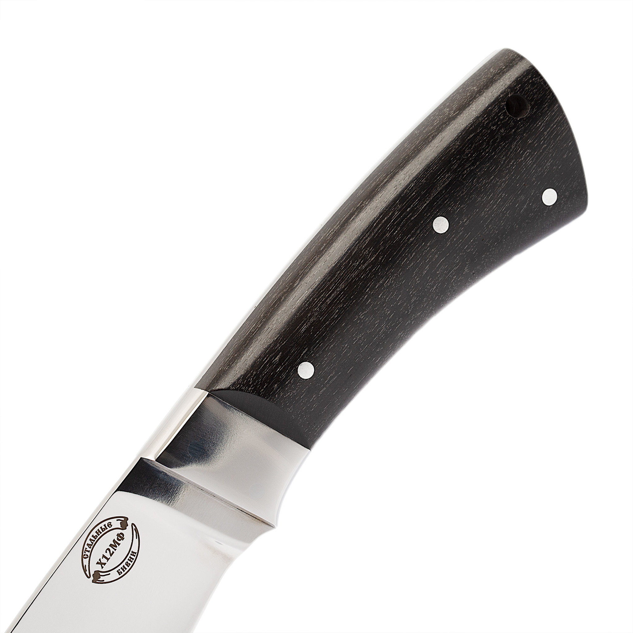 Нож цельнометаллический Скинер, сталь Х12МФ, граб от Ножиков