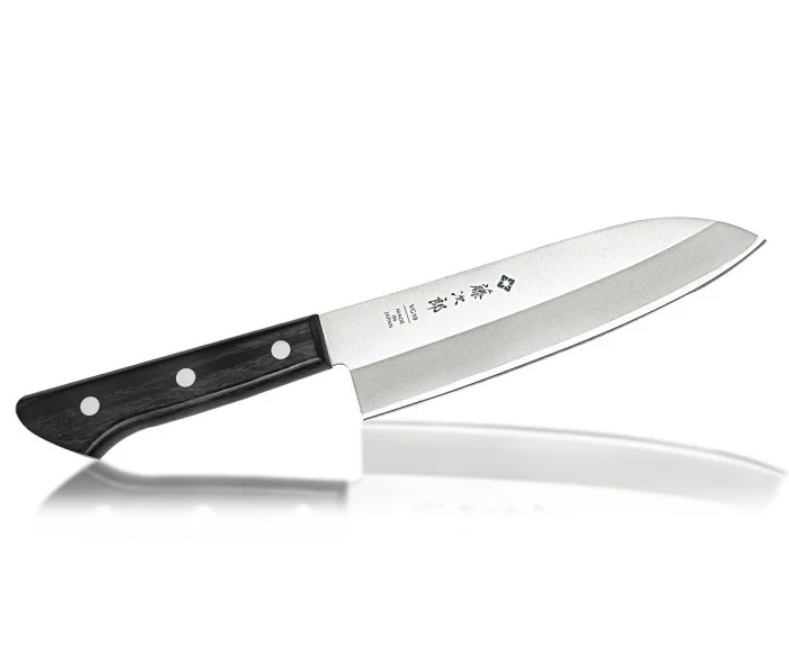 Кухонный нож Сантоку Western Knife Tojiro, сталь VG-10, рукоять древесина