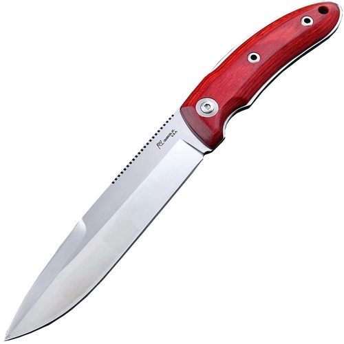 фото Нож для выживания с фиксированным клинком katz predator ii, сталь xt-80, рукоять вишня