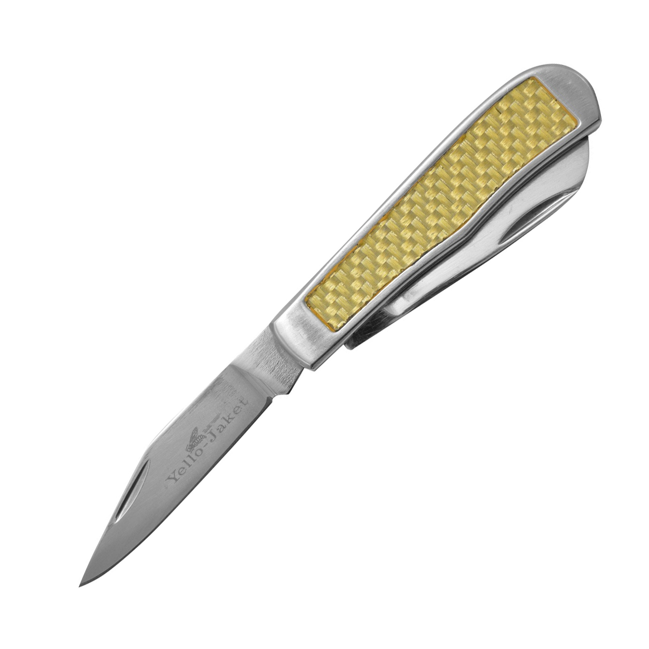Нож складной Camillus Yello-Jaket 2-Blade Trapper, сталь AUS-8, рукоять Carbon Fiber, сталь