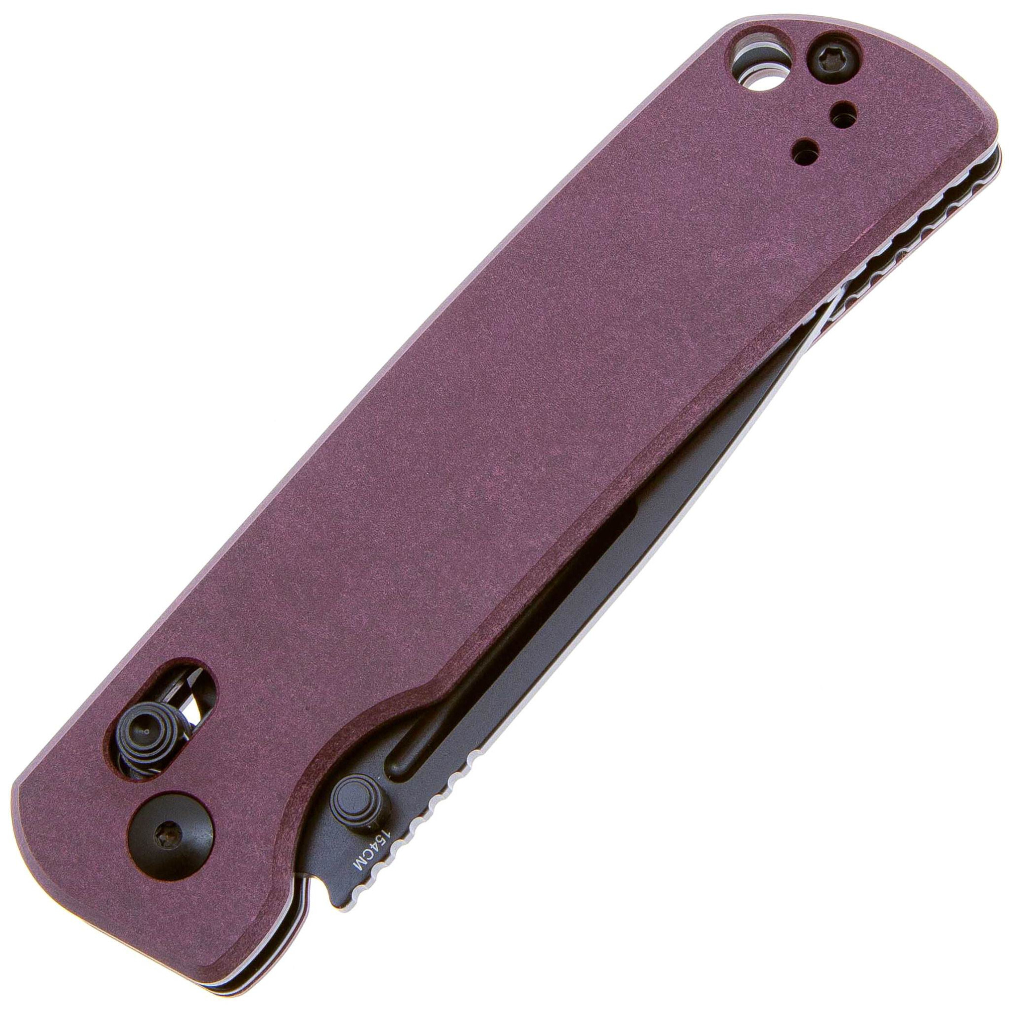 Складной нож Kizer Escort, сталь 154CM, рукоять Richlite, фиолетовый - фото 3