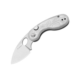 Фото Складной нож Kizer Microbe, сталь Sandvik 14C28N, рукоять G10, серебристый
