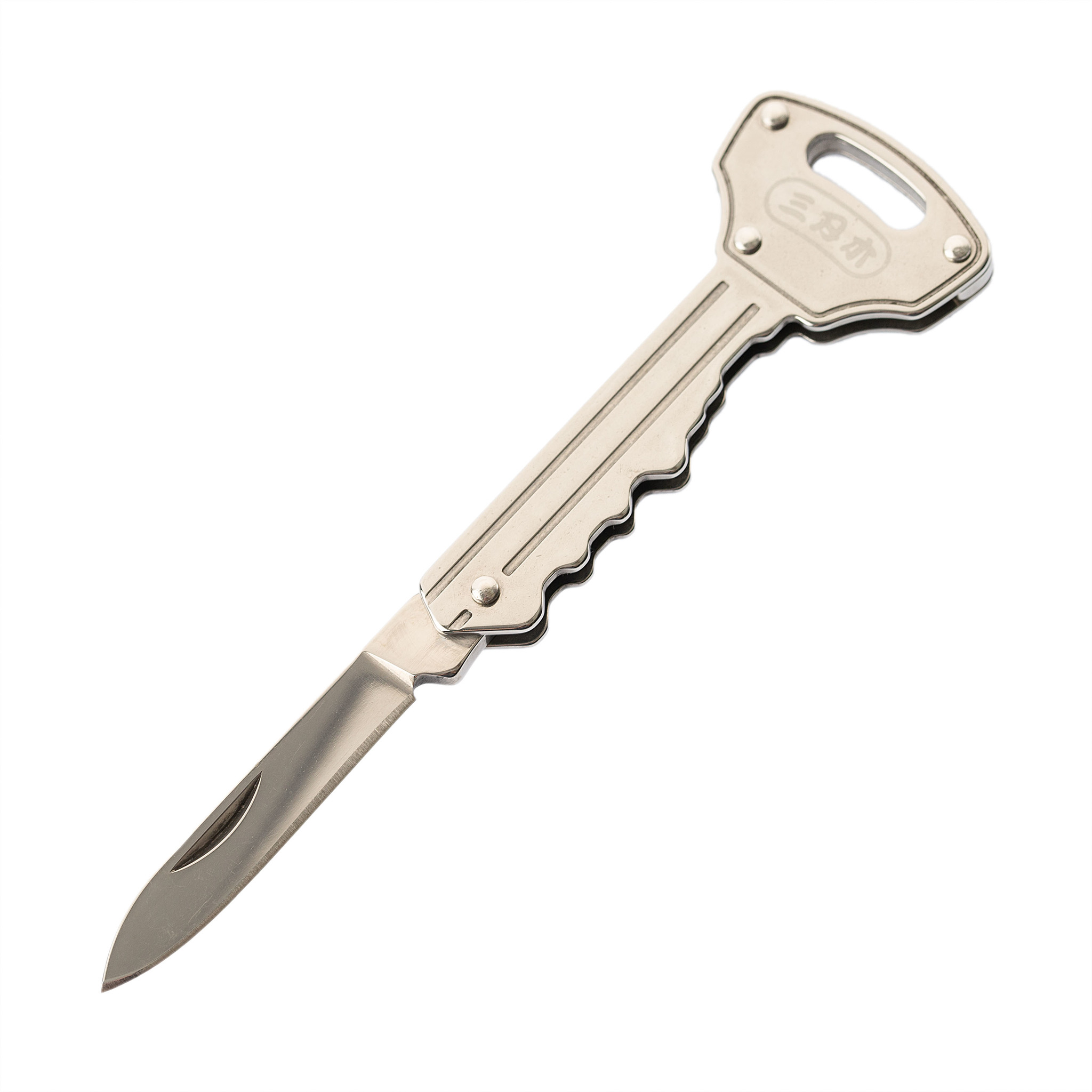 фото Складной нож-брелок sanrenmu ключ, 102 мм