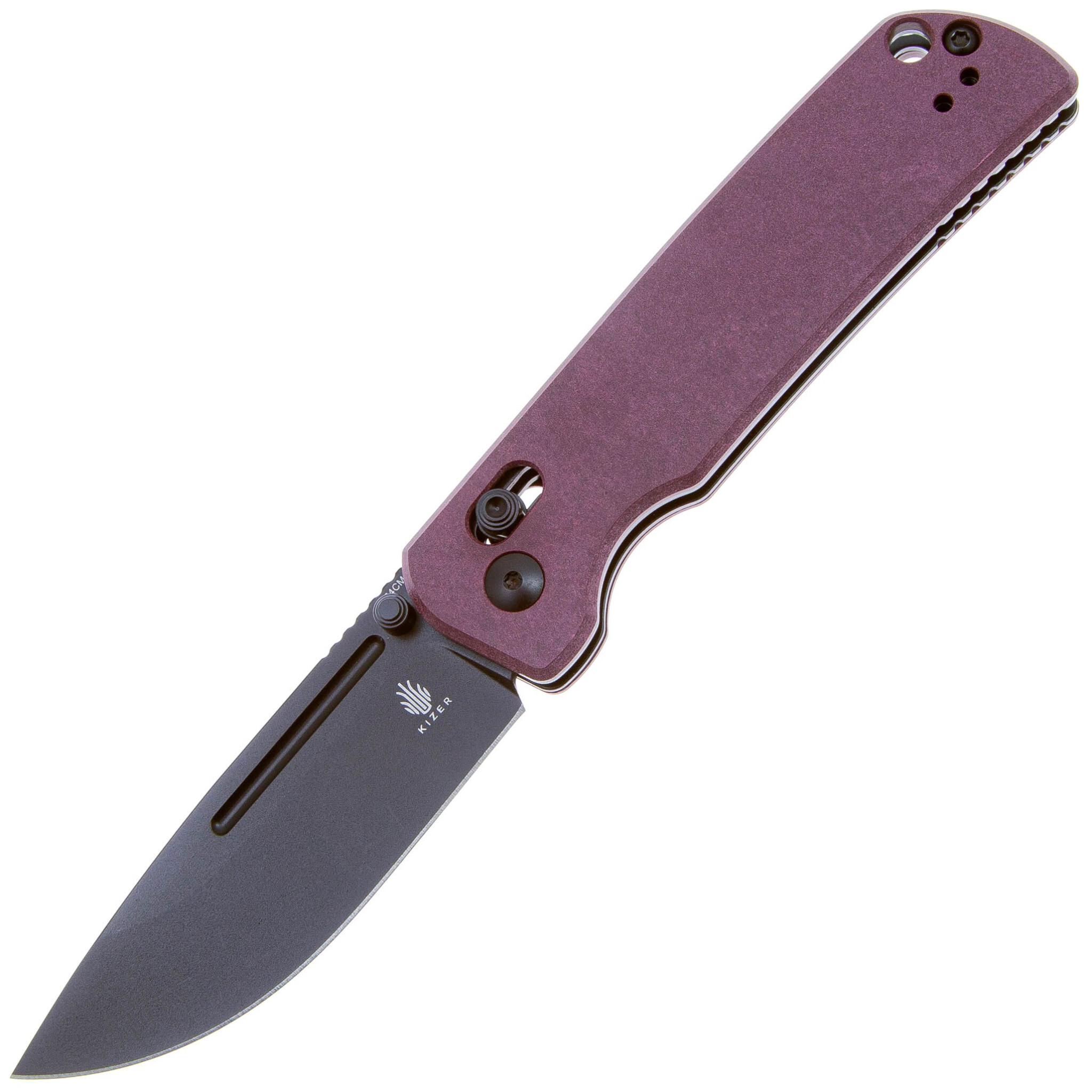 Складной нож Kizer Escort, сталь 154CM, рукоять Richlite, фиолетовый