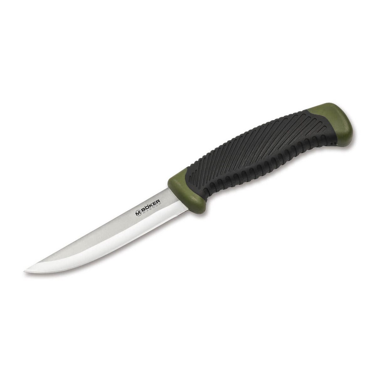 фото Нож рыбацкий с фиксированным клинком magnum falun green, сталь 420 satin plain, рукоять полипропилен/термопластик boker