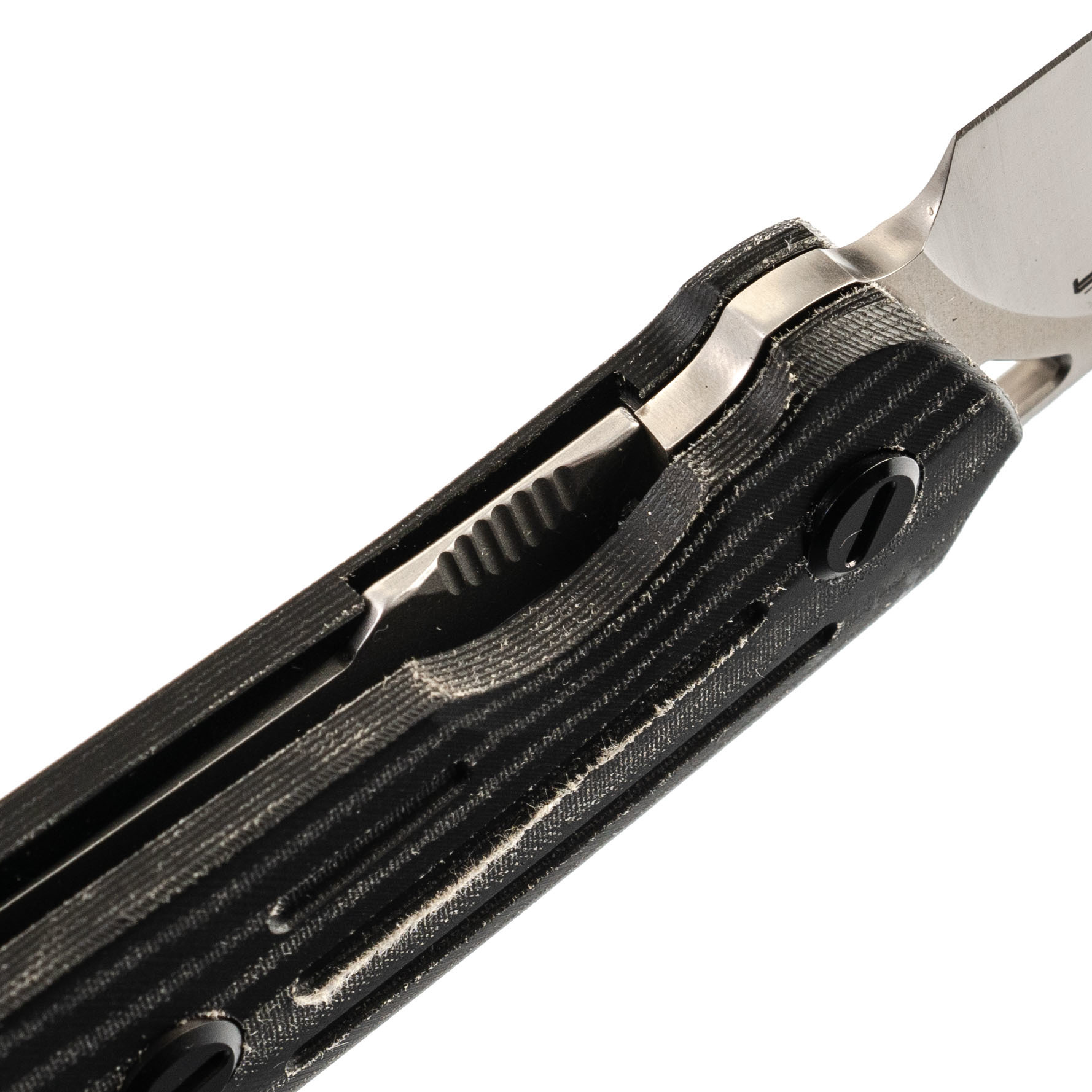 Складной нож Arcona Nettle F, сталь K110, рукоять черная микарта - фото 4