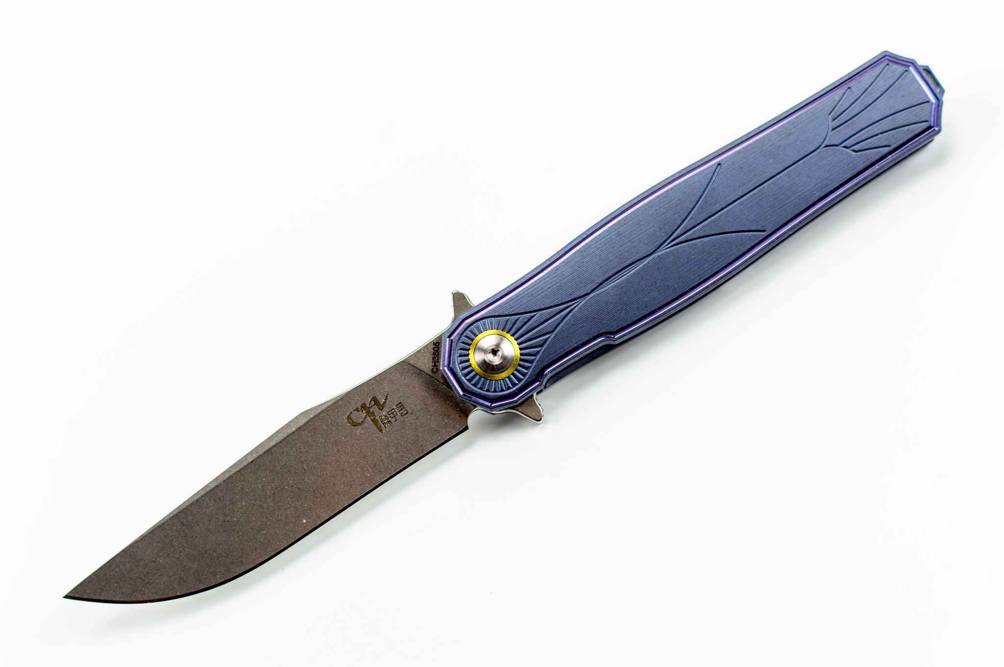 Складной нож CH3505 Blue сталь S35VN