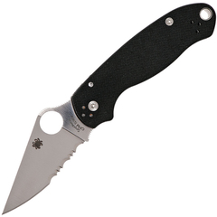 Фото Нож складной Para 3 - Spyderco 223GPS, сталь Crucible CPM® S30V™ Satin Combo, рукоять стеклотекстолит G10, чёрный