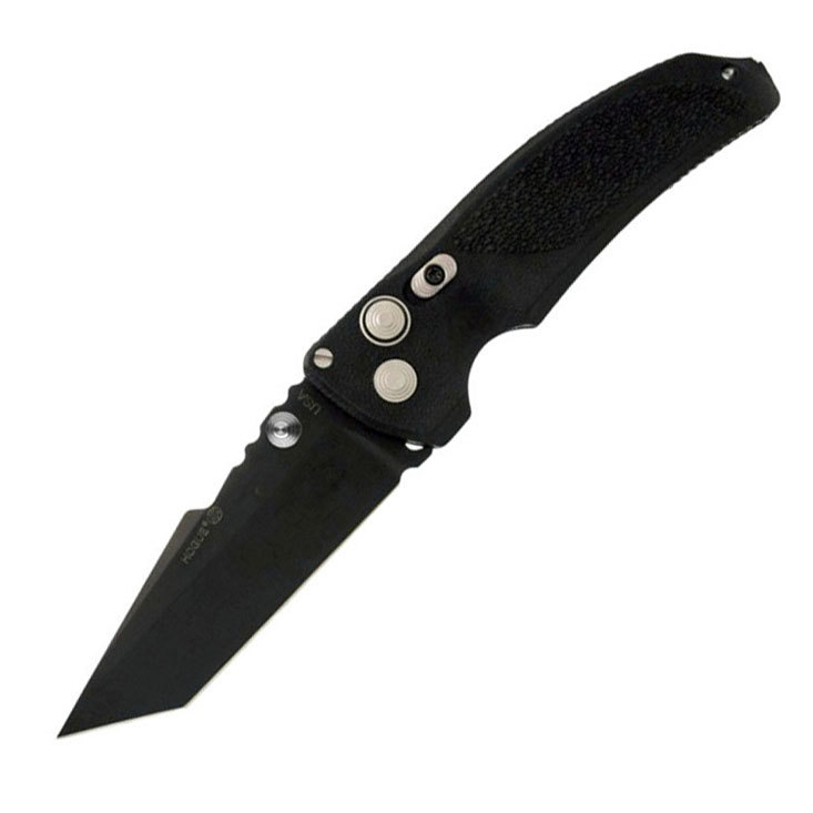 фото Нож складной hogue ex-03 black tanto, сталь 154cm, рукоять инженерный пластик