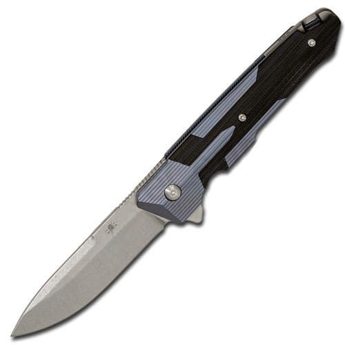 Складной нож Spartan Blades Kranos, сталь CPM-S35VN, рукоять голубой титан/черный G10 от Ножиков