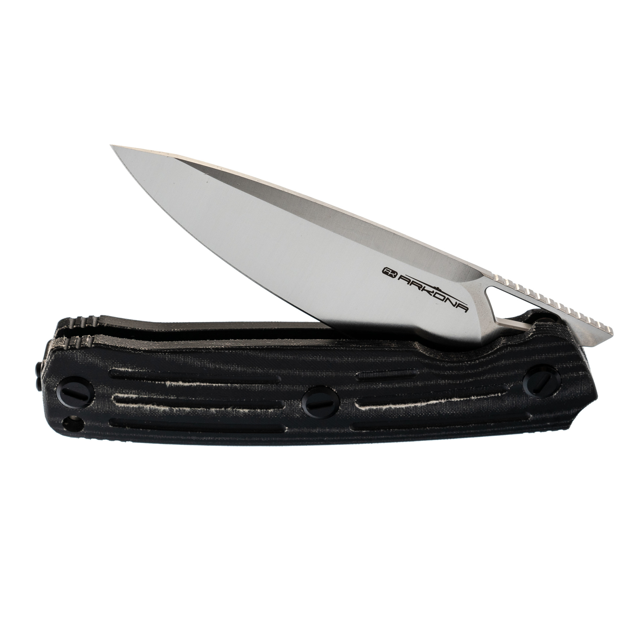 Складной нож Arcona Nettle F, сталь K110, рукоять черная микарта от Ножиков