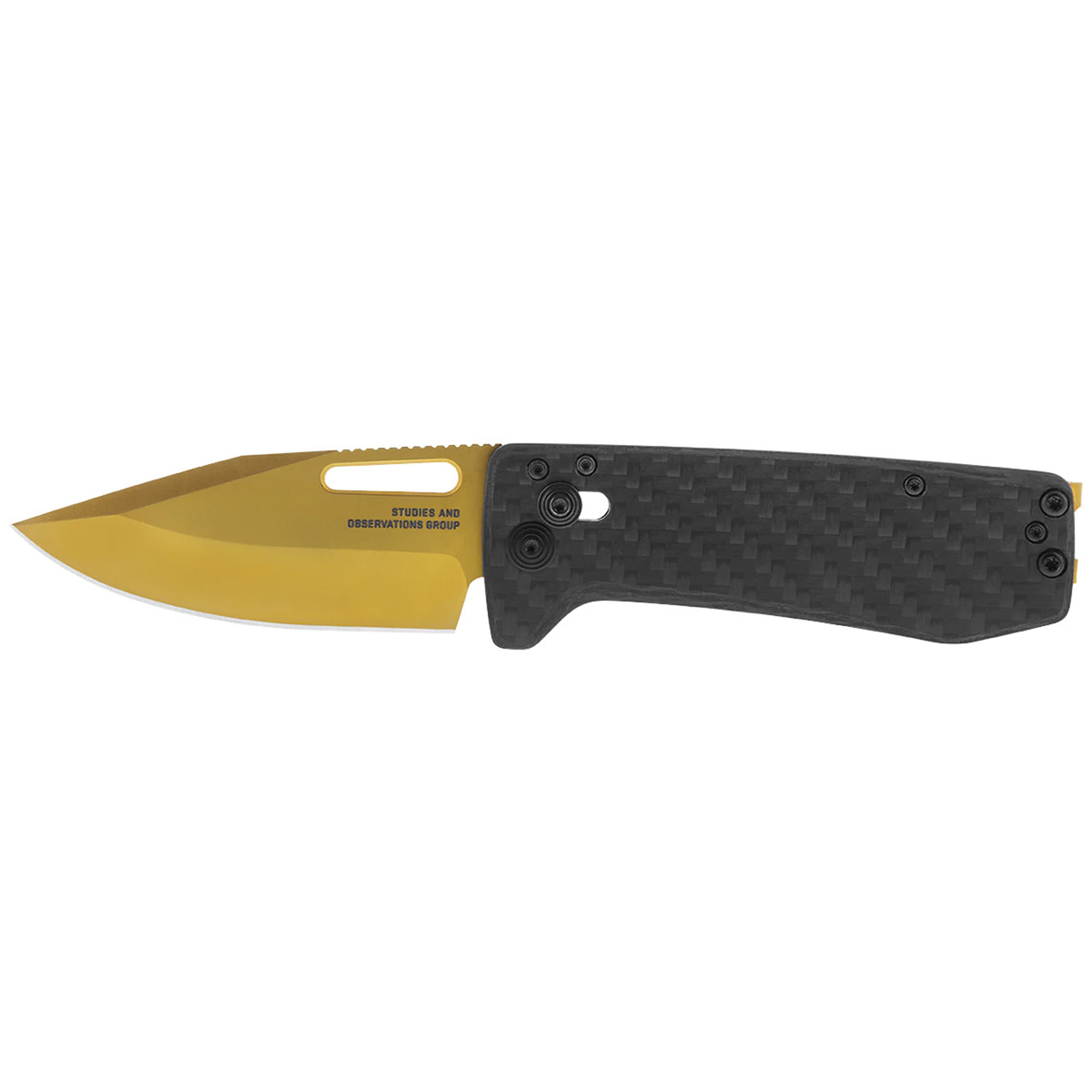 Складной нож SOG Ultra XR Carbon+Gold, сталь S35VN, рукоять карбон складной нож we knife esprit marble carbon cpm 20cv