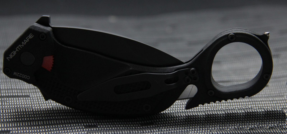 Складной нож Extrema Ratio Nightmare Black, сталь Bhler N690, рукоять черный антикородал (алюминиевый сплав) - фото 7