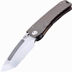 Фото Нож складной Medford Marauder Tanto, сталь D2 Tool Steel, рукоять титановый сплав, бронзовый