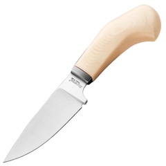 Фото Нож с фиксированным клинком LionSteel Willy, сталь М390, рукоять микарта, белый