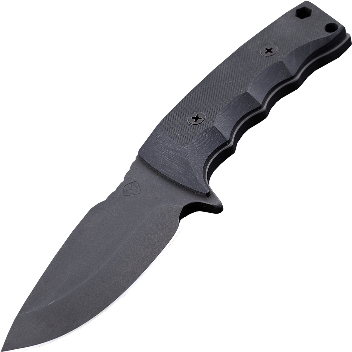 Тактический нож NAV-H, Matte Black Oxide D2 Steel, Black G-10 Handle