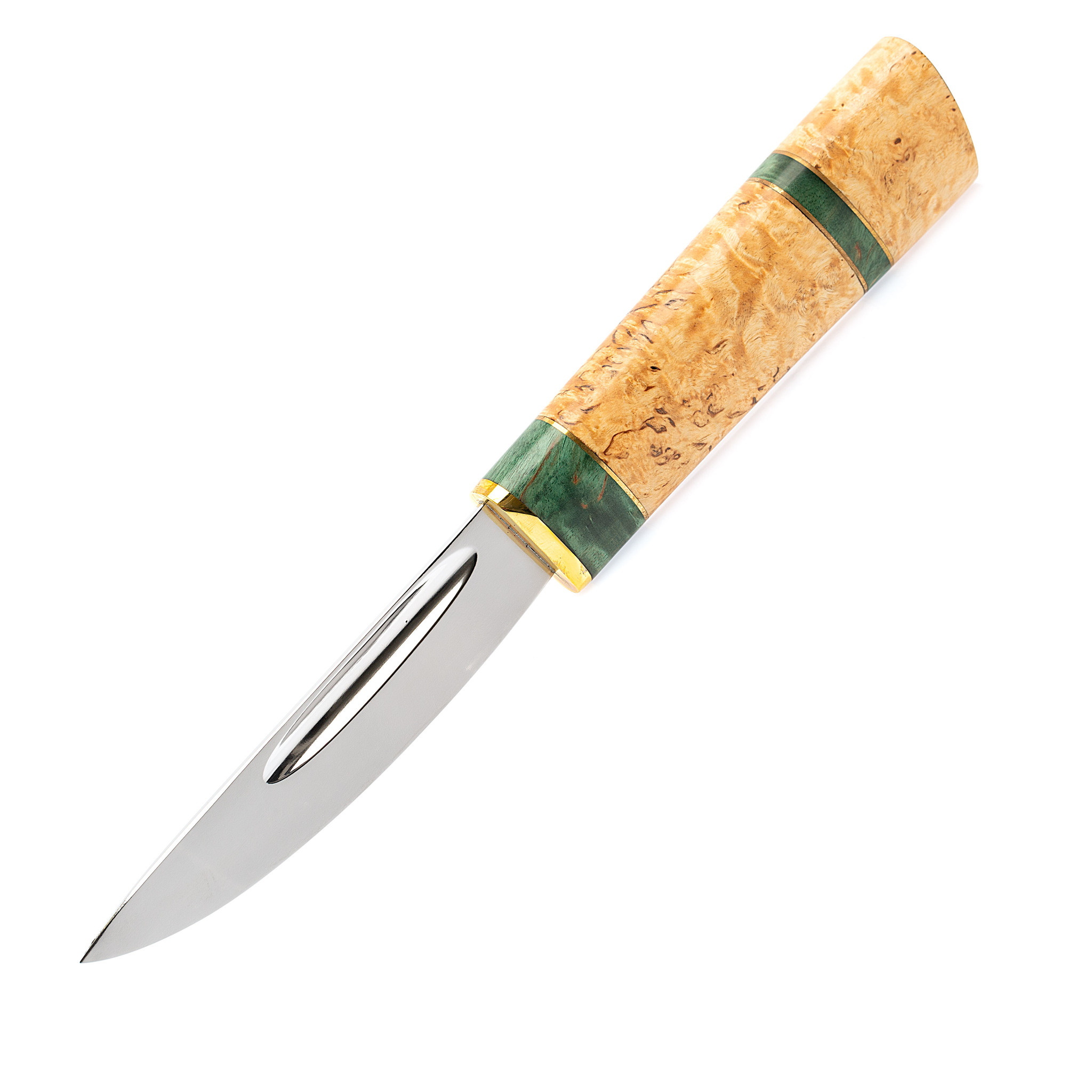 Нож Якутский малый для левшей, сталь Х12МФ, карельская береза от Ножиков