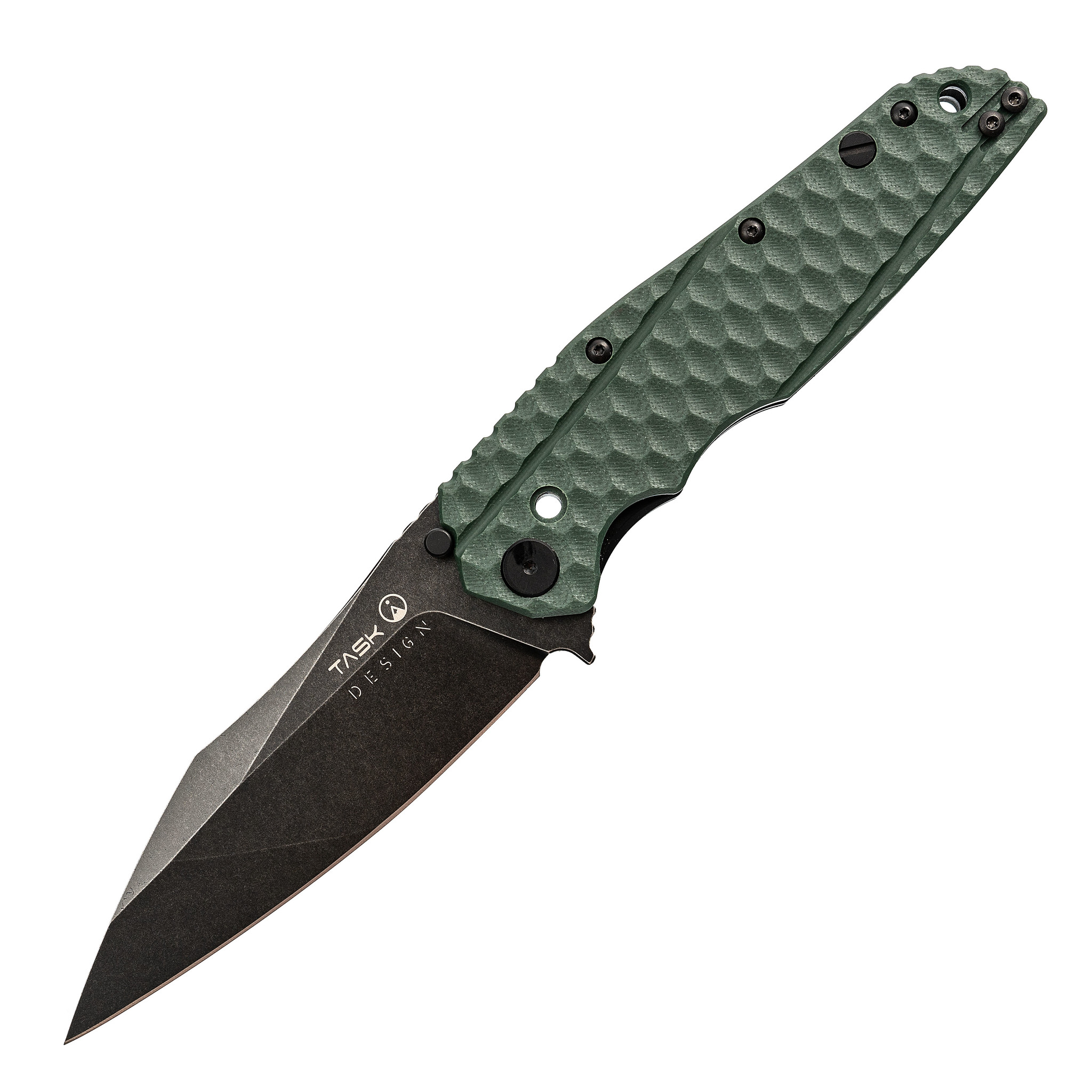 Складной нож TASKnives SPITFIRE, сталь D2 Black Stonewash, зеленый