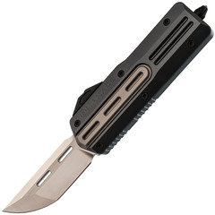 Фото Автоматический нож Maxace Uranus T/E Satin сталь 10Cr15CoMoV, рукоять Gray Aluminum