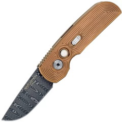 Фото Автоматический складной нож Pro-Tech Calmigo, дамасская сталь, рукоять сталь