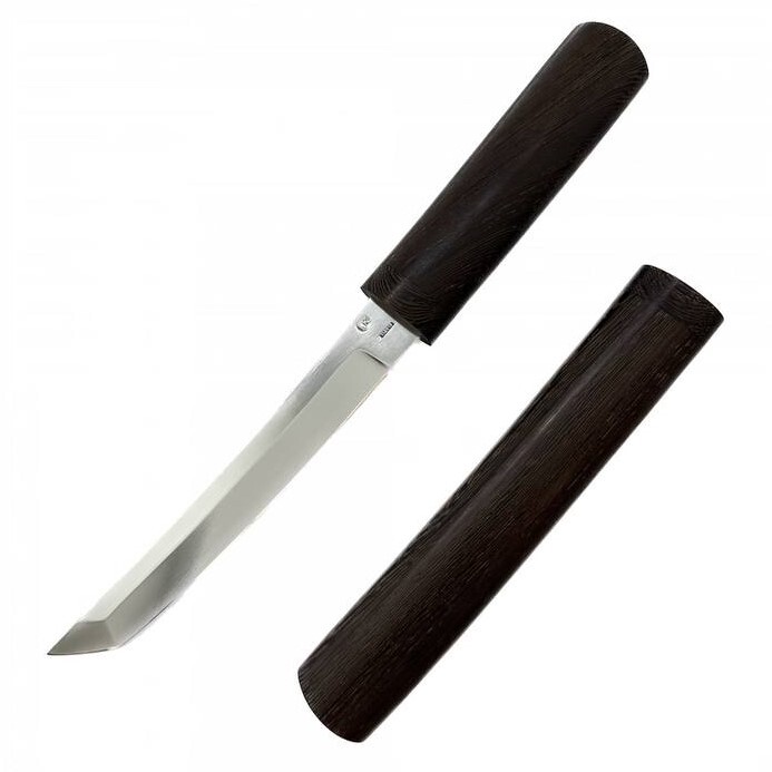 Нож Танто 110Х18, с деревянными ножнами