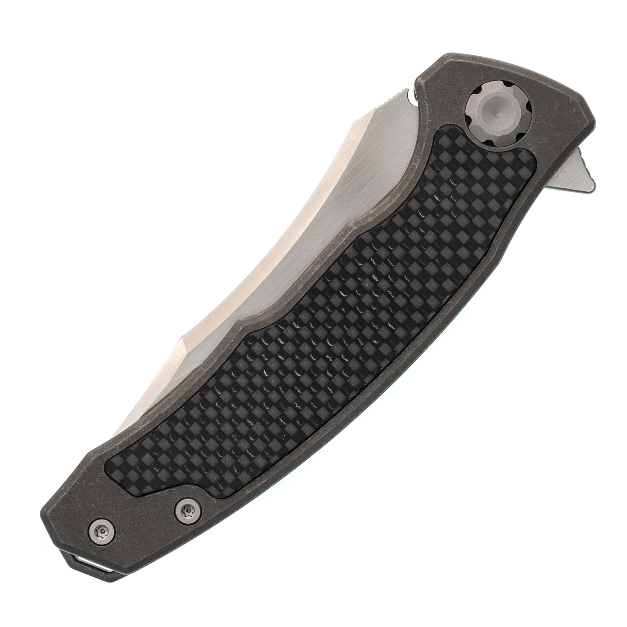 Складной нож Maxace Halictus CF, сталь M390, рукоять Carbon Fiber/Titanium - фото 6