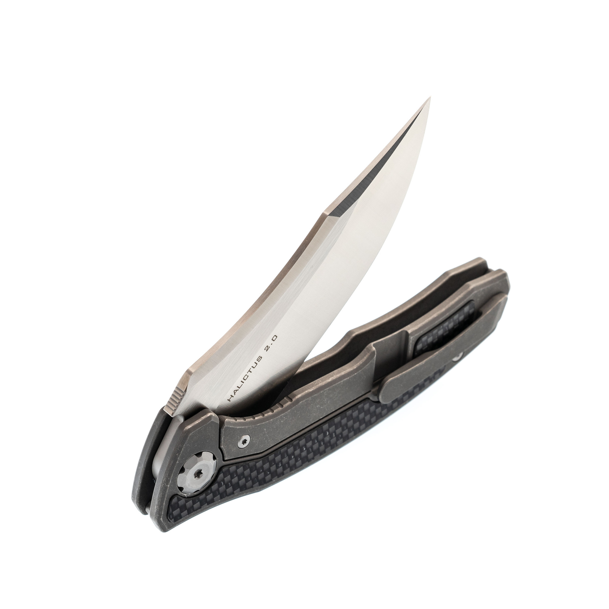Складной нож Maxace Halictus CF, сталь M390, рукоять Carbon Fiber/Titanium - фото 4