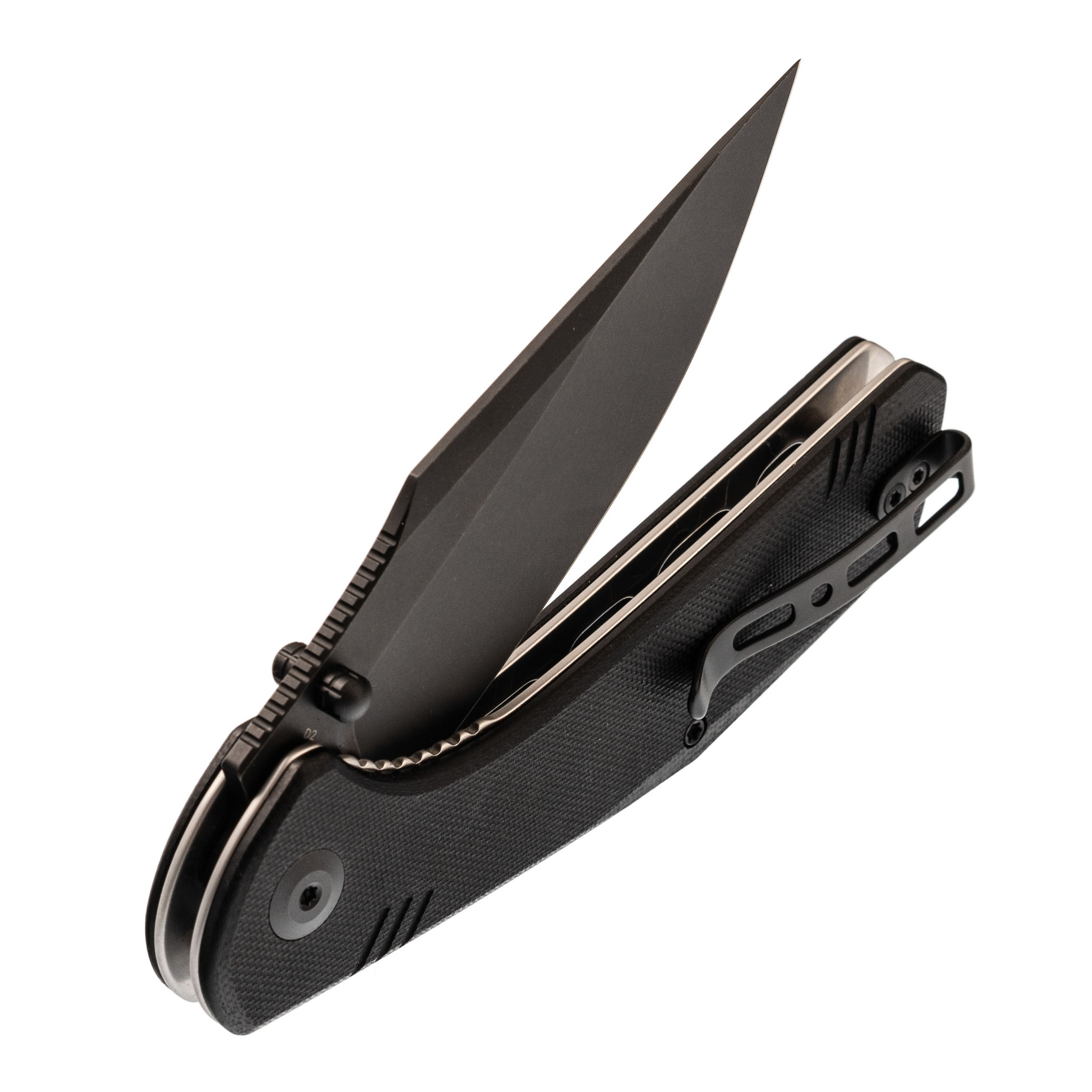 Складной нож Sencut Actium Blackwash, сталь D2, рукоять G10 - фото 5