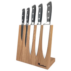 Фото Подставка для ножей магнитная Woodinhome KS002LSON, дуб