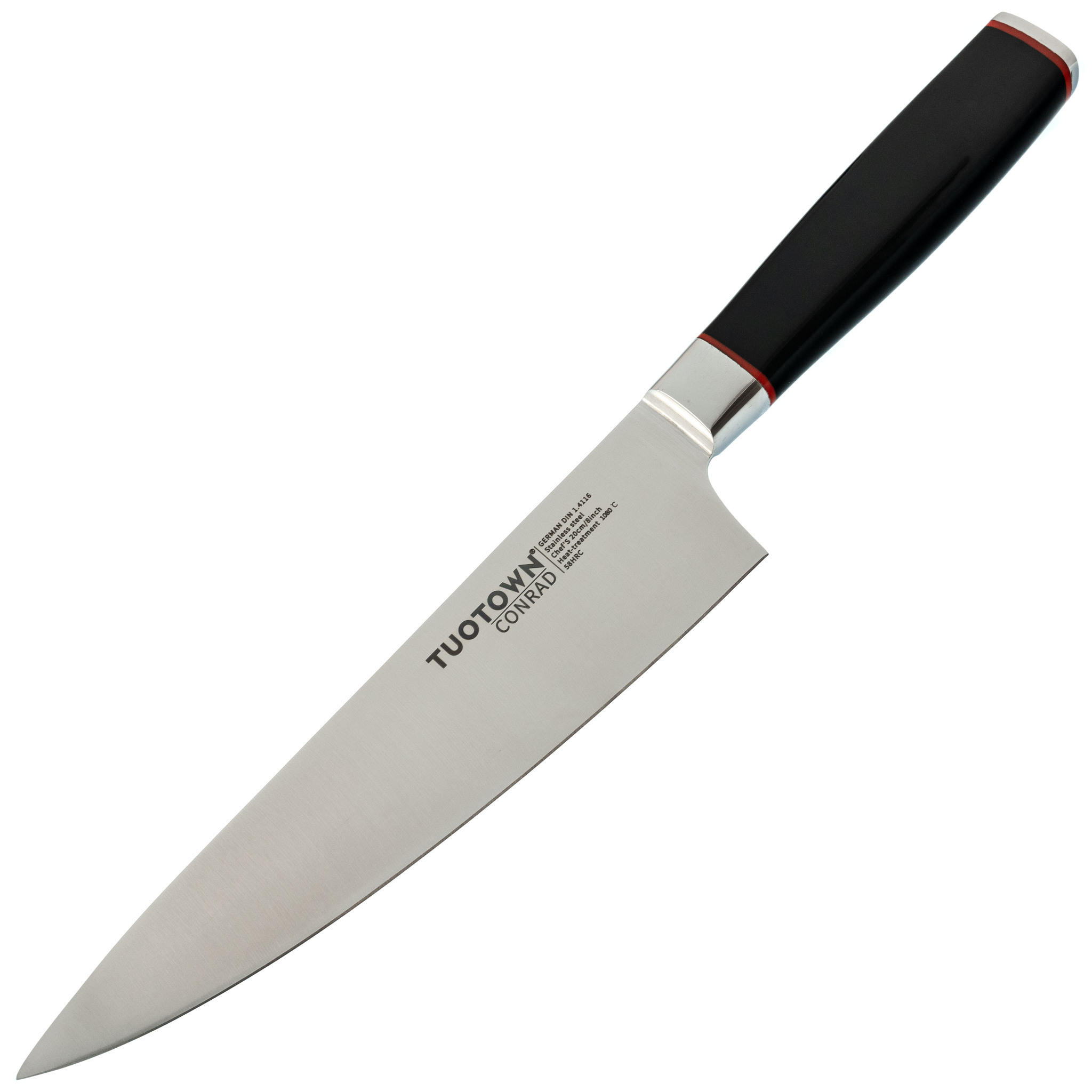 Кухонный нож Шеф Tuotown, серия CONRAD, сталь 1.4116