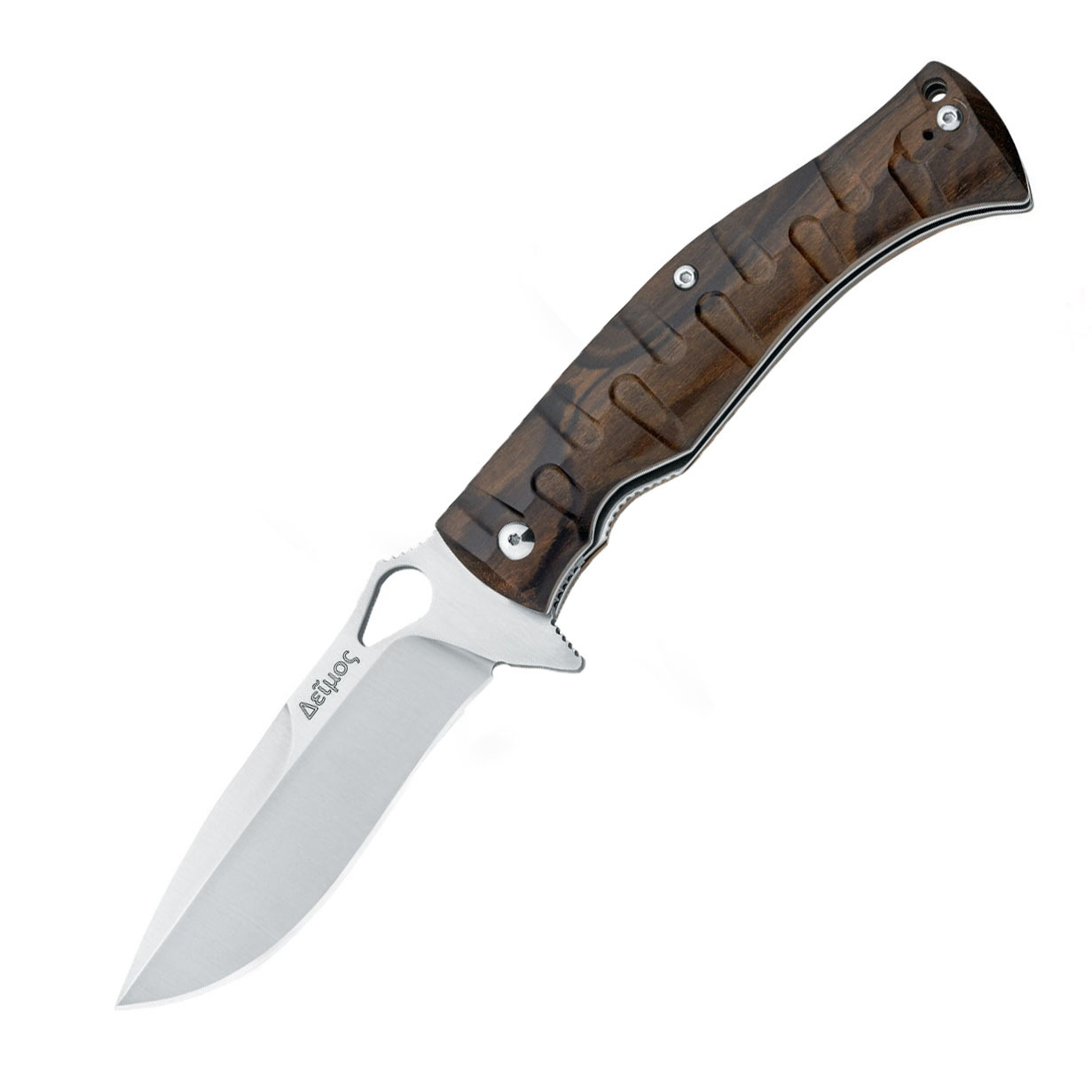 фото Складной нож fox citadel deimos, сталь n690, рукоять ziricote wood, коричневый